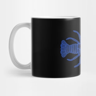 Lobster (black and blue horizontal) Mug